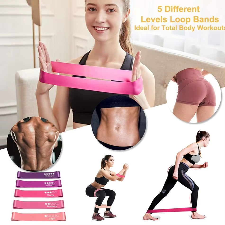 Bandas de Resistencia Multifuncionales para Entrenamiento – Yoga, Fitness, CrossFit y Más