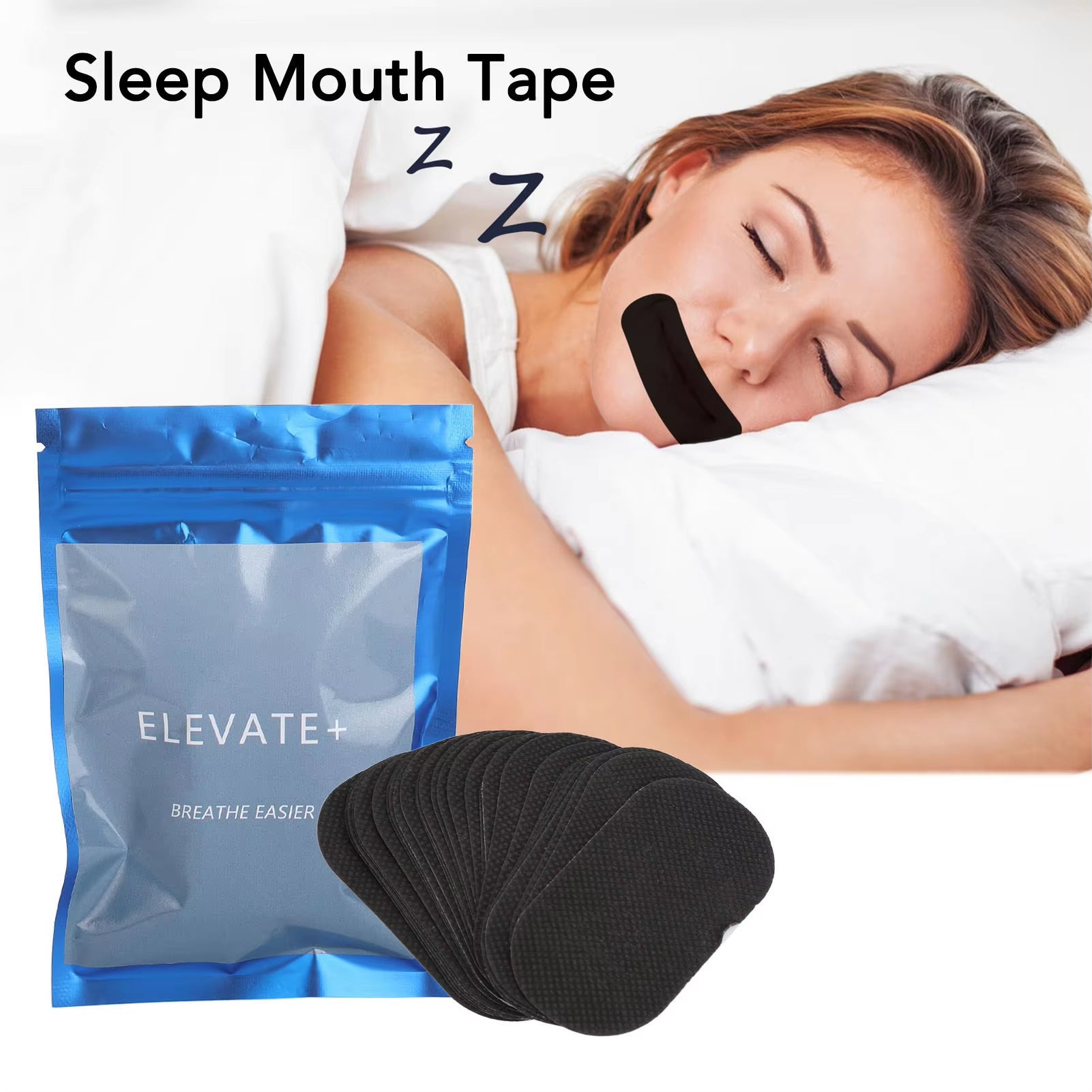60 cintas bucales para dormir – antirronquidos, suaves y cómodas para casa o viaje