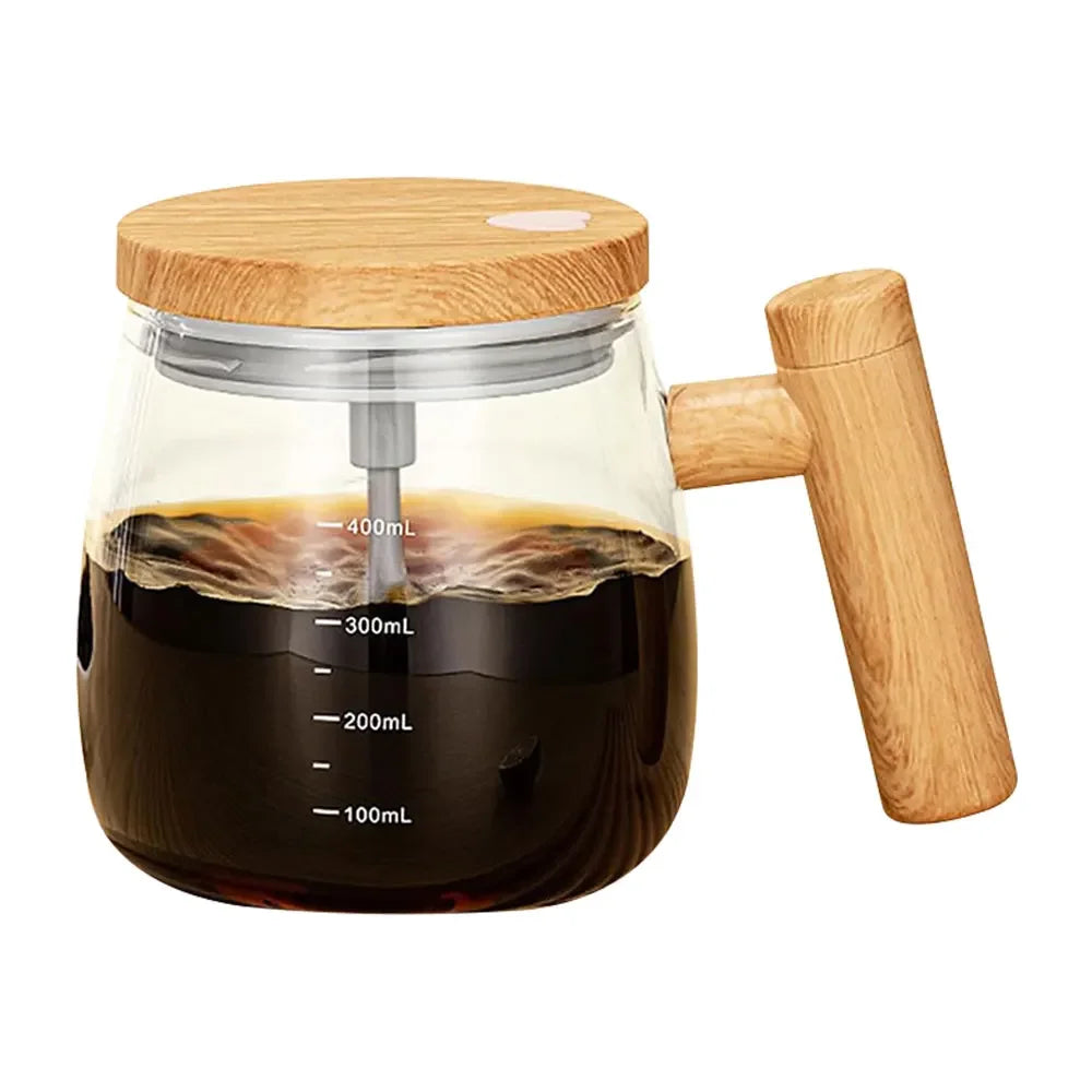 400ML Self Stirring Coffee Cup Electric Stirring Mug Self Mixing Mug Glass Waterproof Automatic Electric Coffee Milk Mixing Cup